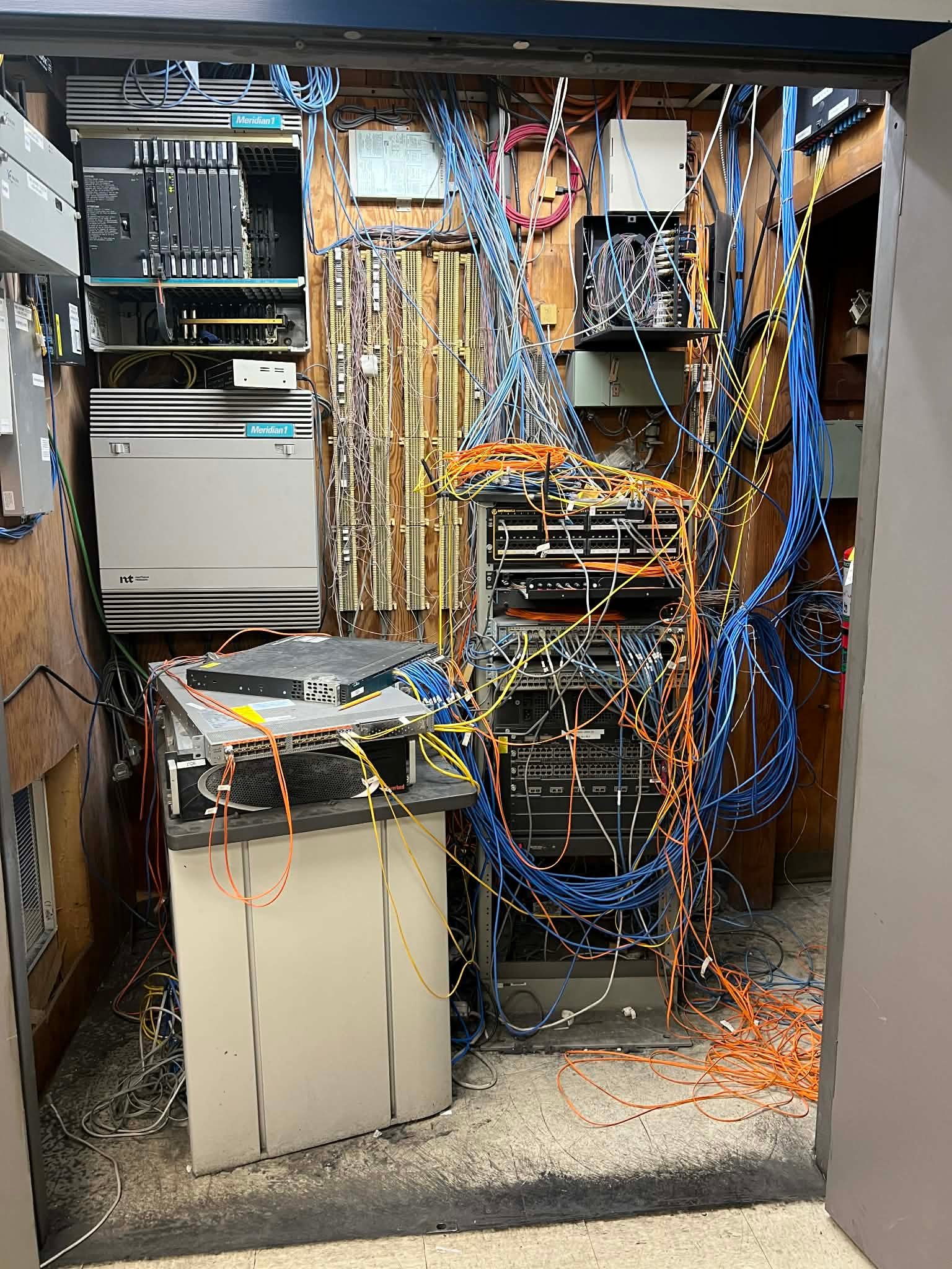 Network infrastructure before