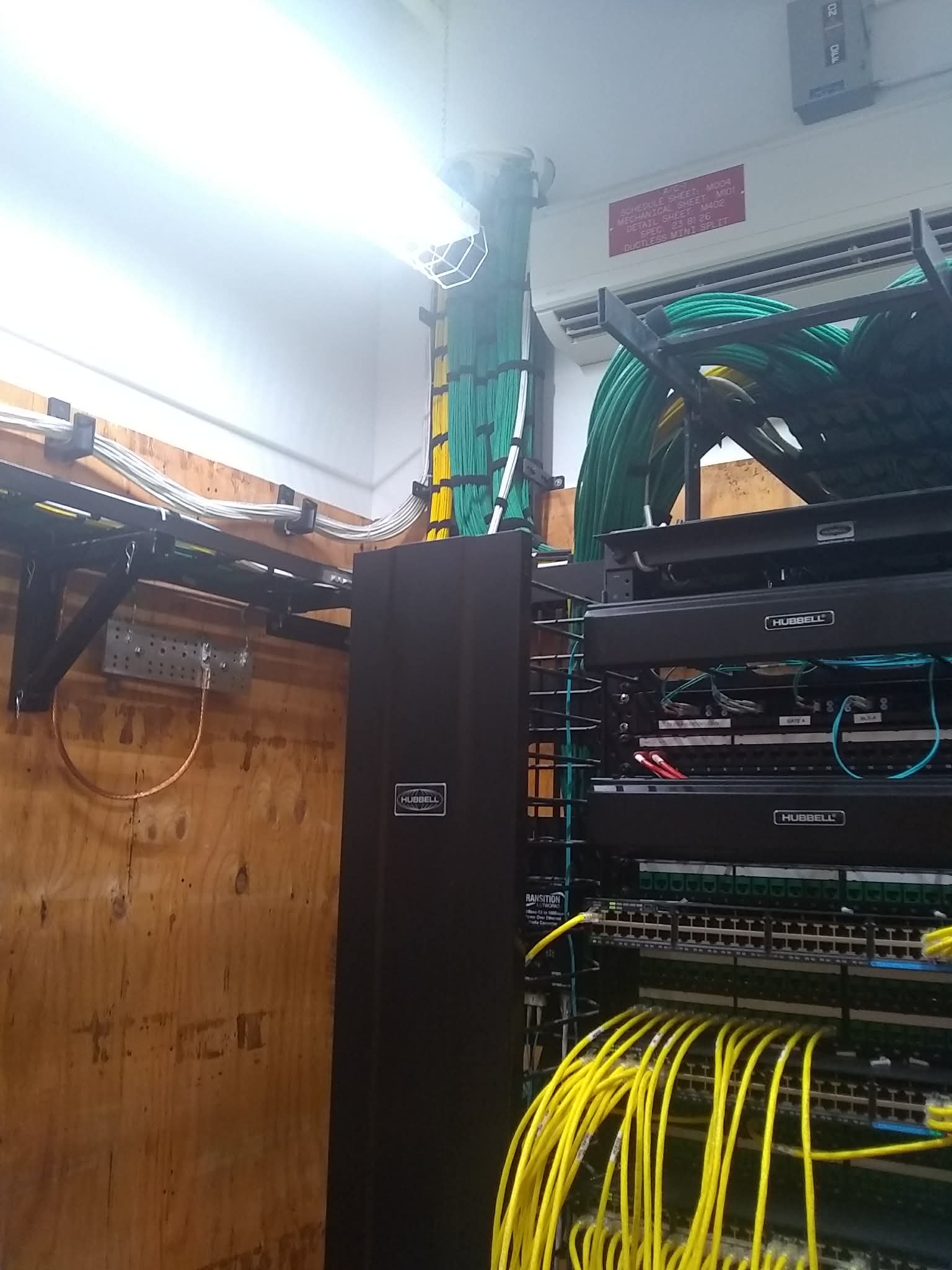 After: Clean network rack